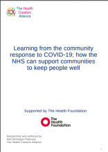 Learning from the community response to Covid-19: How the NHS can support communities to keep people well